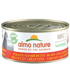 Almo Nature HFC Natural 雞肉+蝦 貓罐頭 70g (9024)