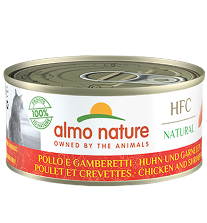 Almo Nature HFC Natural 雞肉+蝦 貓罐頭 70g (9024)