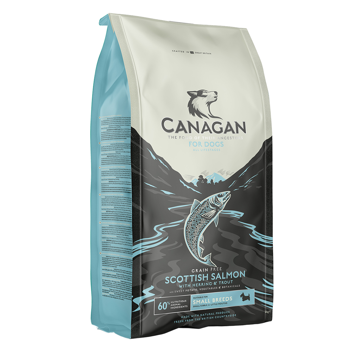 Canagan 無穀物 蘇格蘭三文魚配方 犬糧 (小型犬用) 6kg
