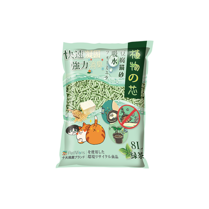 Natural Core 植物之芯 豆腐砂 (綠茶味) 8L x5包 (原箱優惠)