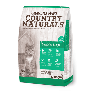 Country Naturals 燕麥糙米系列 鴨肉亮毛護膚配方 全貓糧 3lb (綠袋)