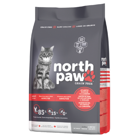 North Paw 無穀物 海魚+龍蝦 成貓糧 2.25kg x 2包優惠