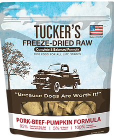TUCKER'S 凍乾犬糧 豬肉牛肉南瓜 (白色) 14oz