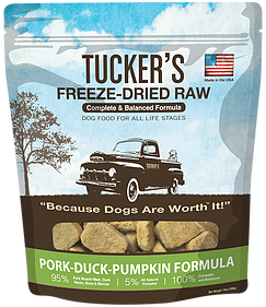TUCKER'S 凍乾犬糧 豬肉鴨南瓜 (綠色) 14oz