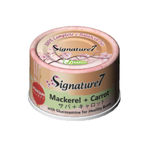 Signature7 ［星期三］鯖魚 + 胡蘿蔔 骨骼健康 70g x 24罐 原箱優惠 到期日: 6/2025