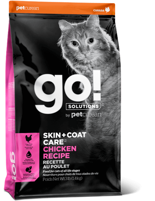 GO! Solutions 護膚美毛系列 SKIN-COAT CARE 雞肉 貓糧 16磅 (桃紅)