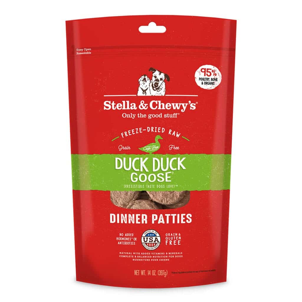 Stella & Chewy's 冻乾脫水狗粮 - 鸭朋鹅友(鸭肉及鹅肉配方) 5.5oz