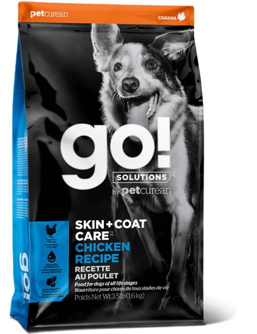 GO! SOLUTIONS™  Skin+Coat Care 護膚美毛系列 雞肉狗糧配方 (130291) 3.5磅 (藍色)