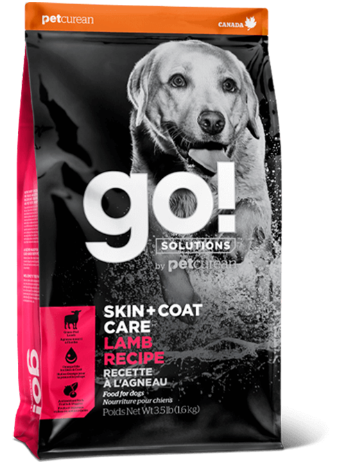 GO! SOLUTIONS™  Skin+Coat Care 護膚美毛系列 羊肉狗糧配方 (1302927) 12磅 (桃紅色)