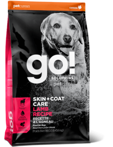 GO! SOLUTIONS™ Skin+Coat Care 護膚美毛系列 羊肉狗糧配方 (1302927) 12磅 (桃紅色)