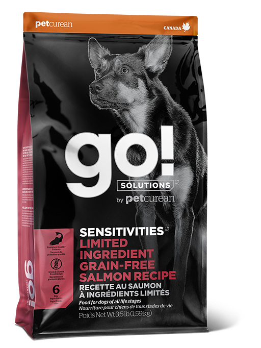 GO! SOLUTIONS™ Sensitivities - Limited Ingredient 低敏美毛系列 无谷物三文鱼 狗粮配方 (1303117) 12磅 (珊瑚色)