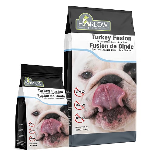 Harlow Blend 哈樂楓葉 無穀物 鮮火雞、三文魚蔬果 全犬糧 7磅