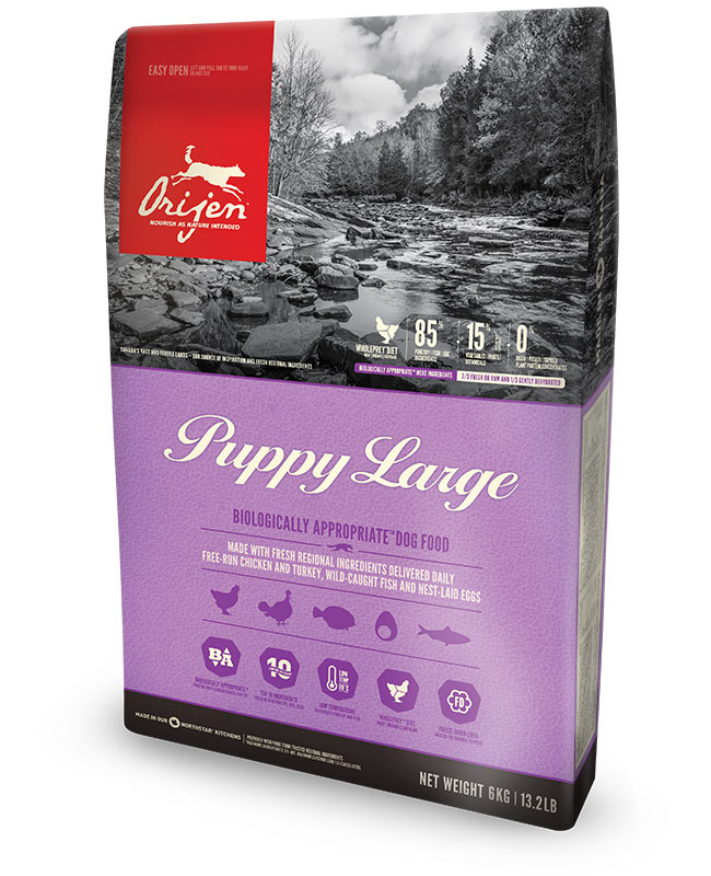 Orijen Puppy Large 無穀物 雞肉 (大型幼犬) 配方 6kg (紫色)