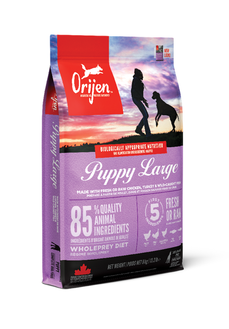 Orijen Puppy Large 无谷物 鸡肉 (大型幼犬) 配方 11.4kg (紫色)