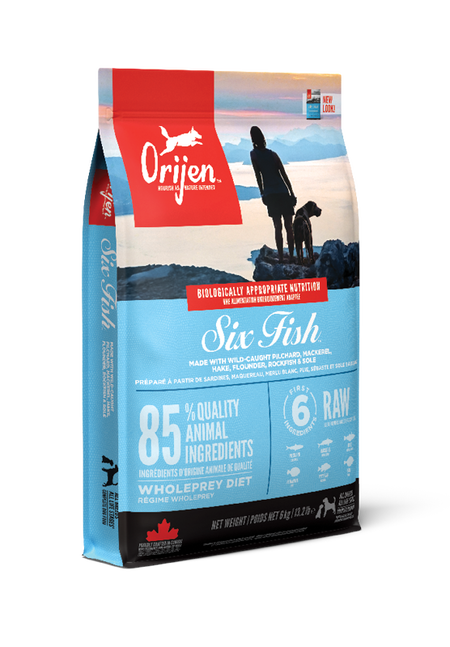Orijen Six Fish 無穀物 六種魚成犬配方 2kg (粉藍色)