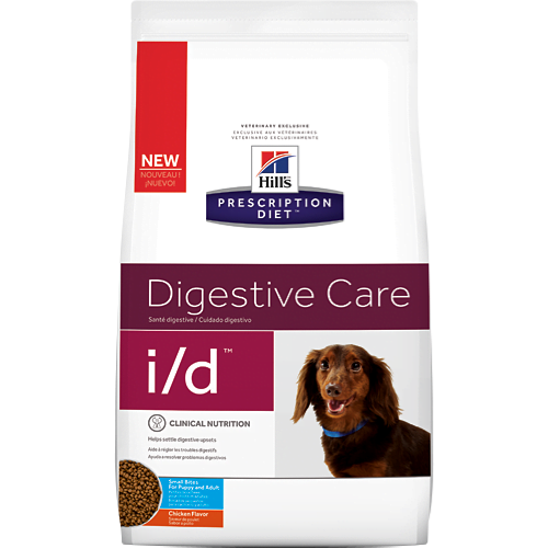 [凡購買處方用品, 訂單滿$500或以上可享免費送貨]　　Hills Prescription Diet i/d Digestive Care (Small Bites/ 細粒) 腸胃處方狗糧 7磅