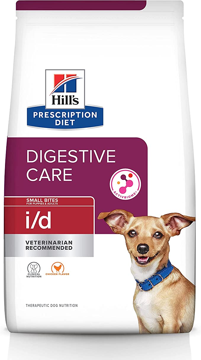 [凡購買處方用品, 訂單滿$500或以上可享免費送貨]　　Hills Prescription Diet i/d Digestive Care (Small Bites/ 細粒) 腸胃處方狗糧 7磅