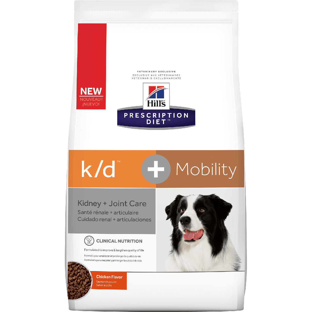 [凡購買處方用品, 訂單滿$500或以上可享免費送貨]　　Hill's Prescription Diet - k/d + Mobility 腎臟+關節護理配方狗糧 8.5磅