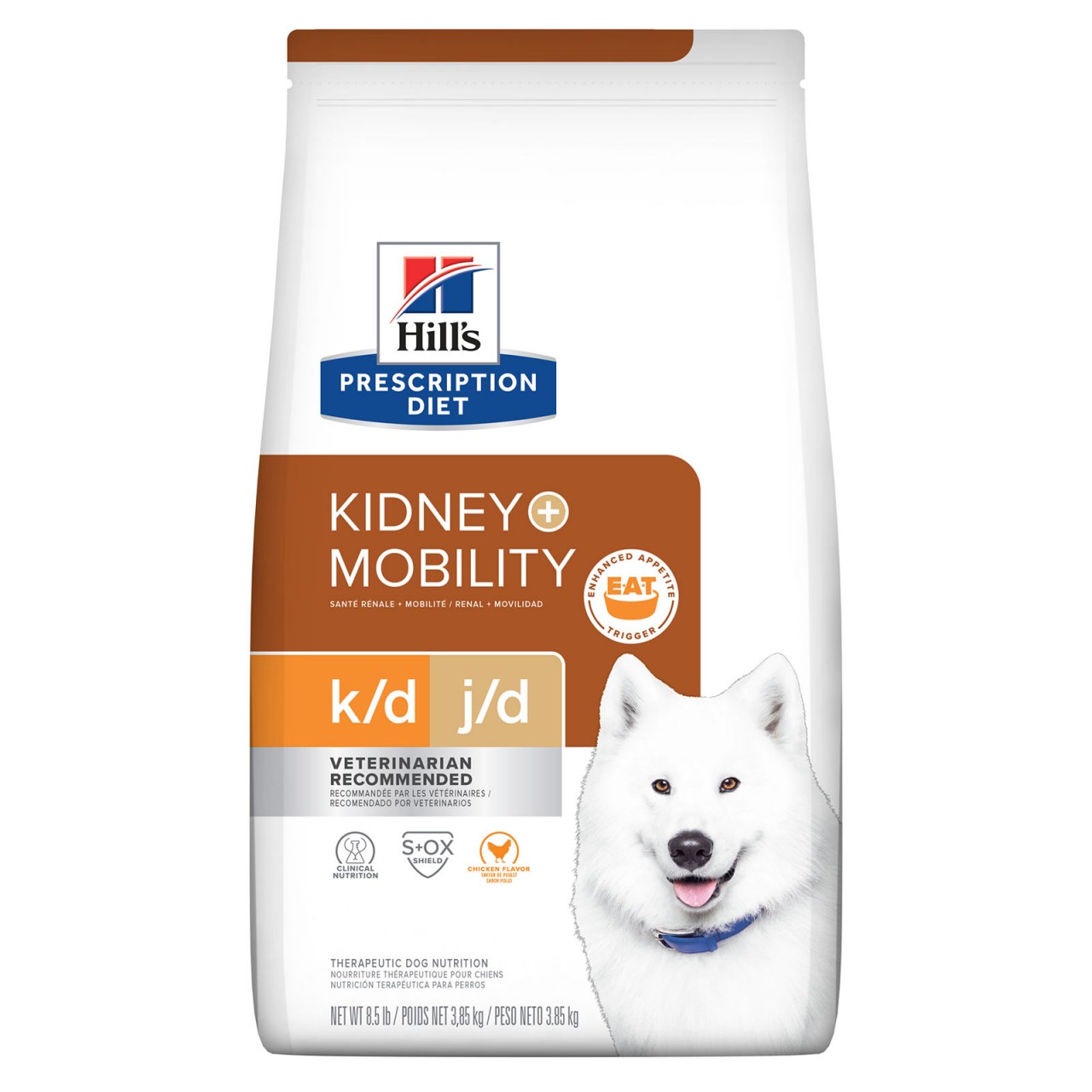 [凡購買處方用品, 訂單滿$500或以上可享免費送貨]　　Hill's Prescription Diet - k/d + Mobility 腎臟+關節護理配方狗糧 18.7磅