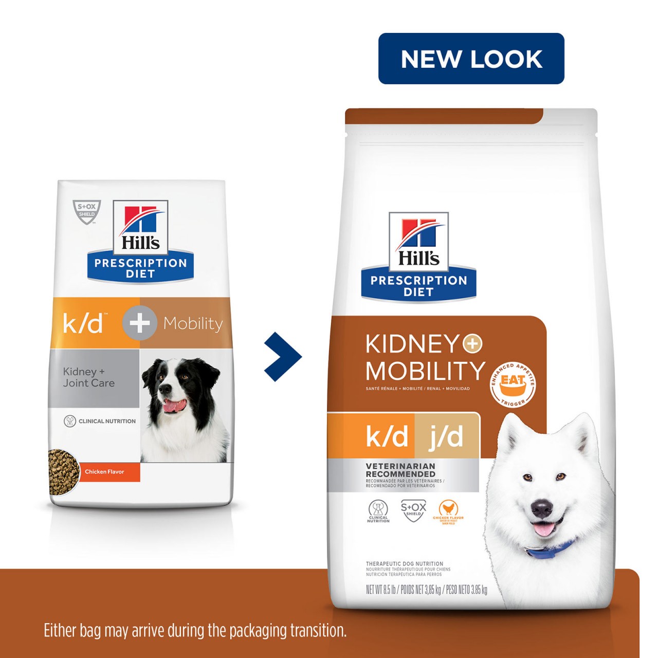 [凡購買處方用品, 訂單滿$500或以上可享免費送貨]　　Hill's Prescription Diet - k/d + Mobility 腎臟+關節護理配方狗糧 18.7磅