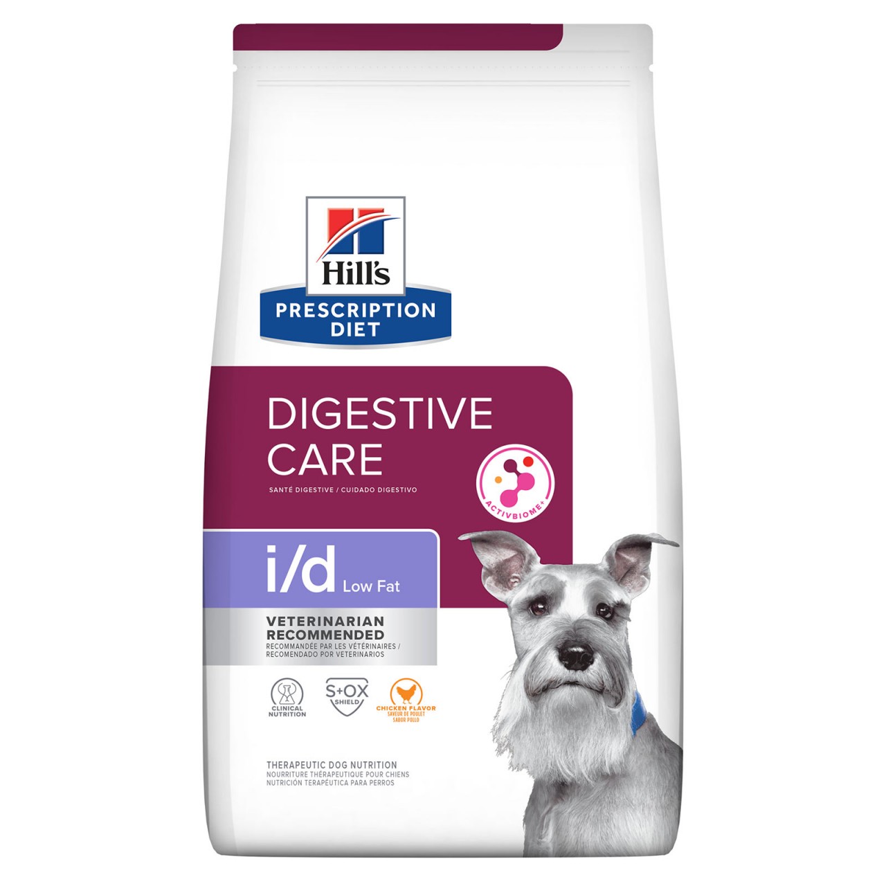 [凡購買處方用品, 訂單滿$500或以上可享免費送貨]　　Hills Prescription Diet i/d Low Fat (低脂) 腸胃處方狗糧 8.5磅