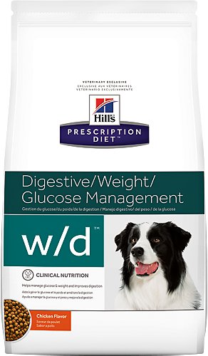[凡購買處方用品, 訂單滿$500或以上可享免費送貨]　　Hills Prescription Diet w/d 消化/體重/血糖管理處方狗糧 5.5kg