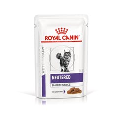 [凡購買處方用品, 訂單滿$500或以上可享免費送貨]　　Royal Canin - Neutered Maintenance 絕育貓維持體重配方 處方貓濕包 85g x 12包