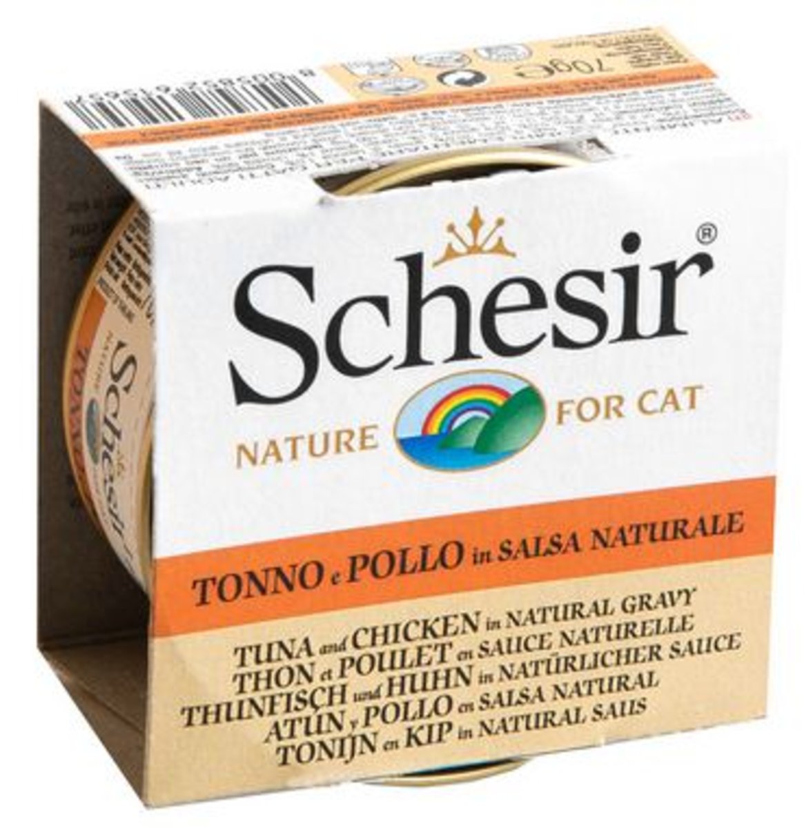 Schesir 无谷物系列 3005 吞拿鱼鸡肉肉汁貓罐头 70g