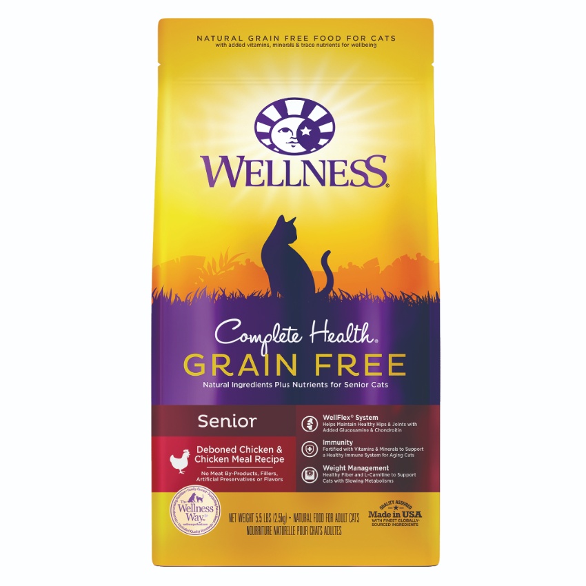 Wellness Complete Health 无谷物 老貓专用配方貓乾粮 5.5lb (9227)