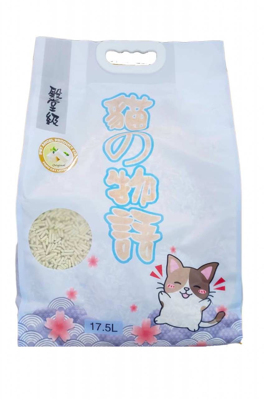 貓之物語 (原味) 3.0mm粗條天然豆腐砂 18L x6包 (共兩箱)