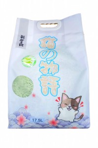 貓之物語 (綠茶味) 3.0mm粗條天然豆腐砂 18L
