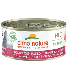 Almo Nature HFC Natural 吞拿魚+雞肉 貓罐頭 150g (5129)