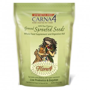 ＜購買正價貨品滿$300~可以優惠價$99換購＞Carna4 加拿大貓狗補品 - Flora4 100% 有機發芽種子營養粉 18oz